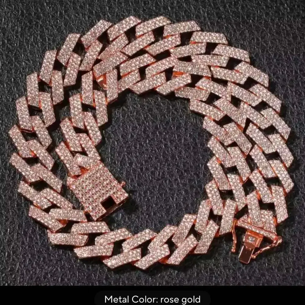 Rose Gold Diamond Cuban Link 3 Cca